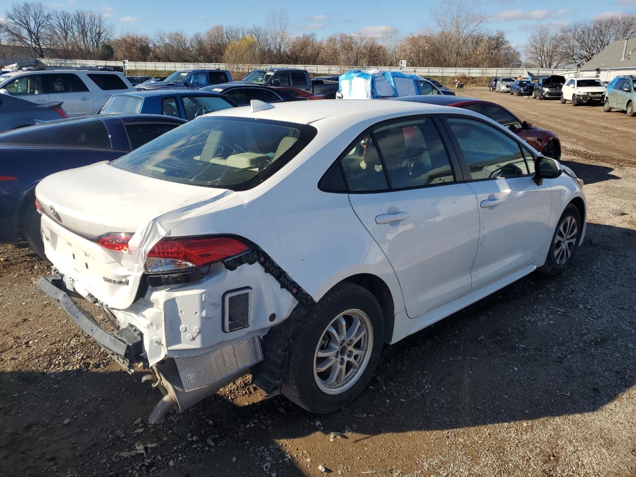 2022 Toyota Corolla VIN JTDEAMDE7N3004455 Copart auction photo, rear end / front end damage thumbnail 3