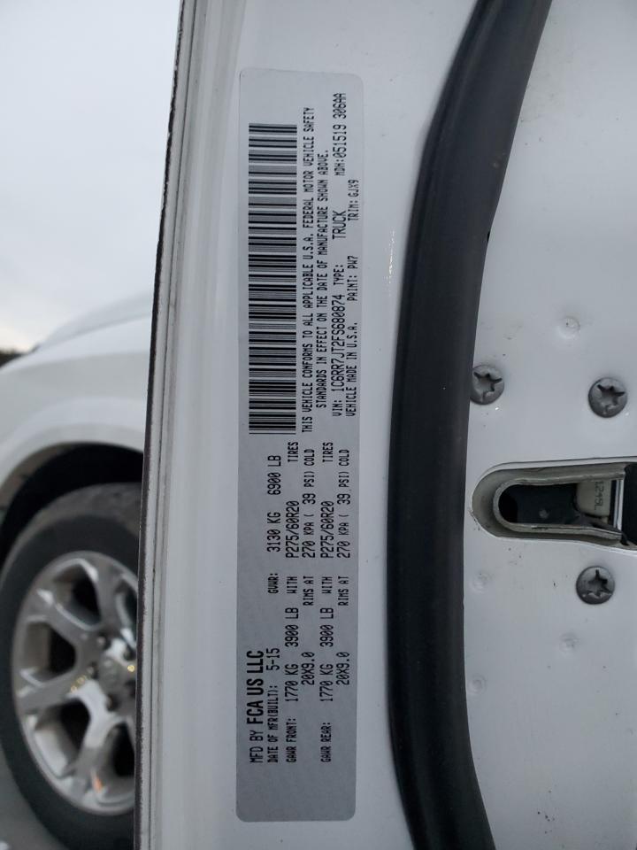 2015 RAM 1500 VIN 1C6RR7JT2FS680874 Copart auction photo, all over damage thumbnail 14