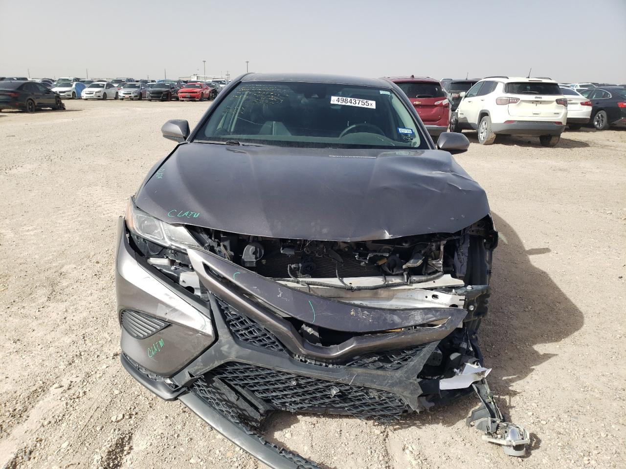 2020 Toyota Camry VIN 4T1G31AK7LU535363 Copart auction photo, front end / hail damage thumbnail 5