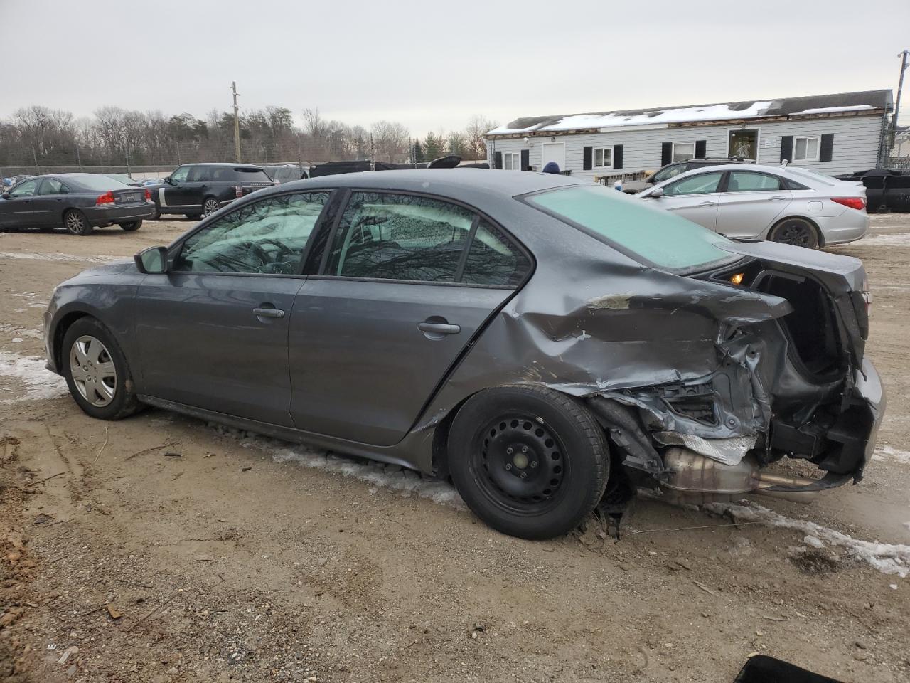 2015 Volkswagen Jetta VIN 3VW2K7AJXFM279236 Copart auction photo, rear end damage thumbnail 2