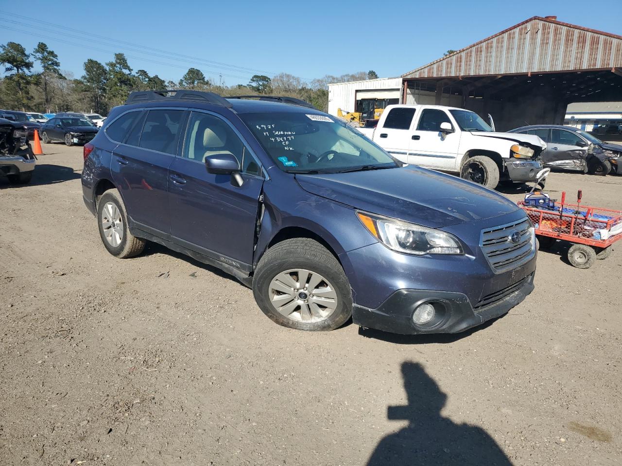2017 Subaru Outback VIN 4S4BSADC0H3438777 Copart auction photo, front end damage thumbnail 4