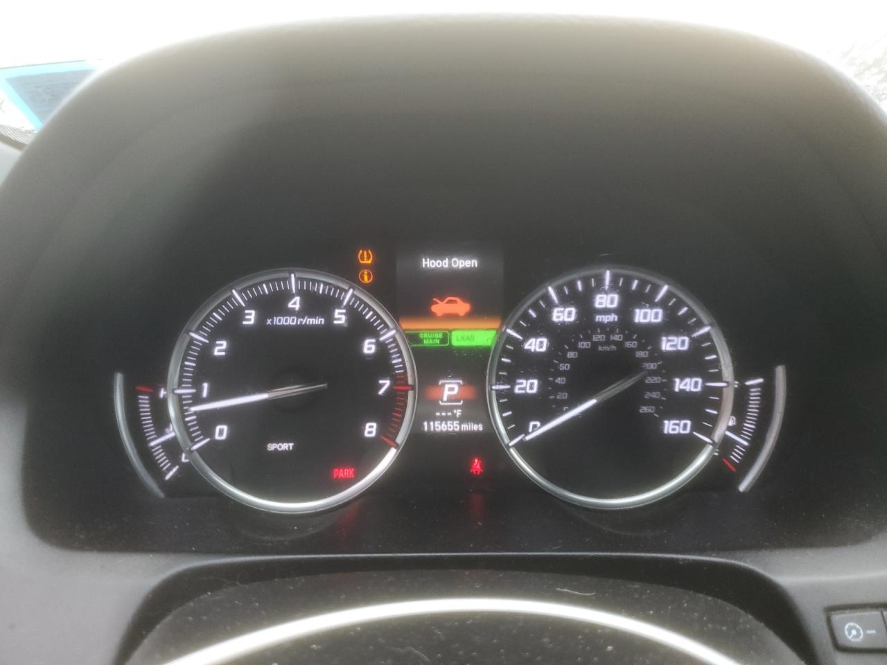 2017 Acura TLX VIN 19UUB3F50HA000412 Copart auction photo, front end / side damage thumbnail 9