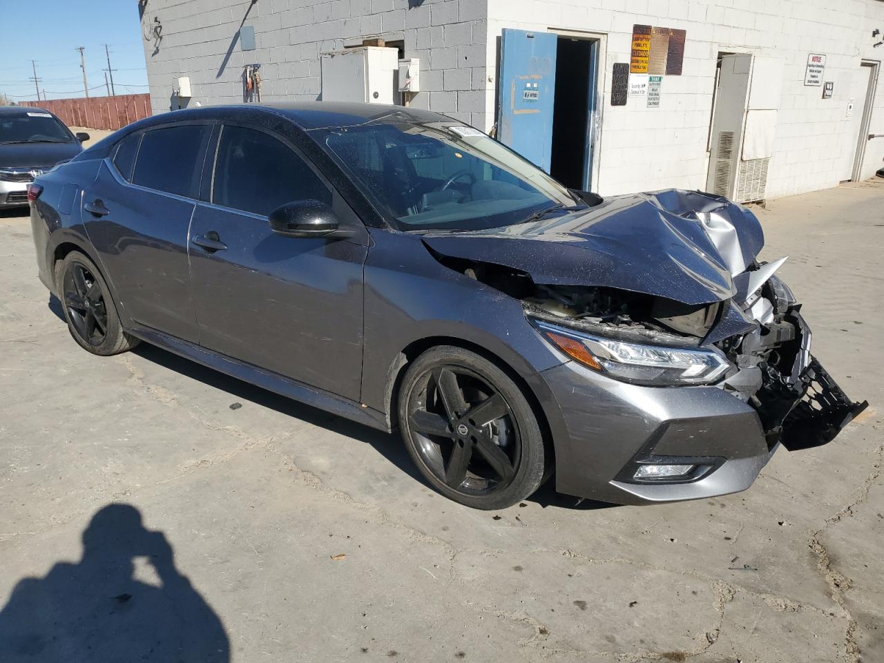 2023 Nissan Sentra VIN 3N1AB8DV2PY246845 Copart auction photo, front end / side damage thumbnail 4