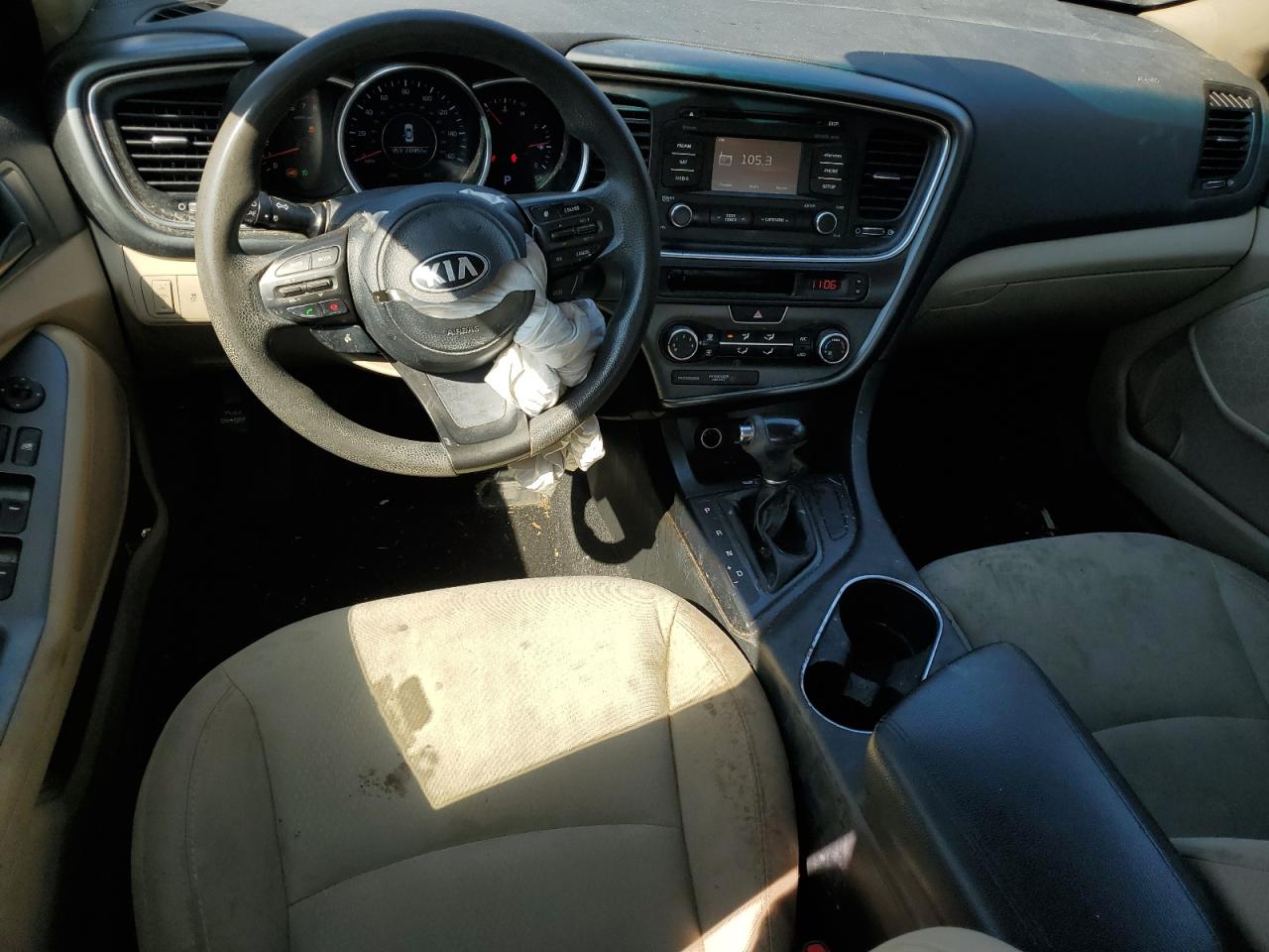 2015 KIA Optima VIN 5XXGM4A78FG355320 Copart auction photo, all over damage thumbnail 8