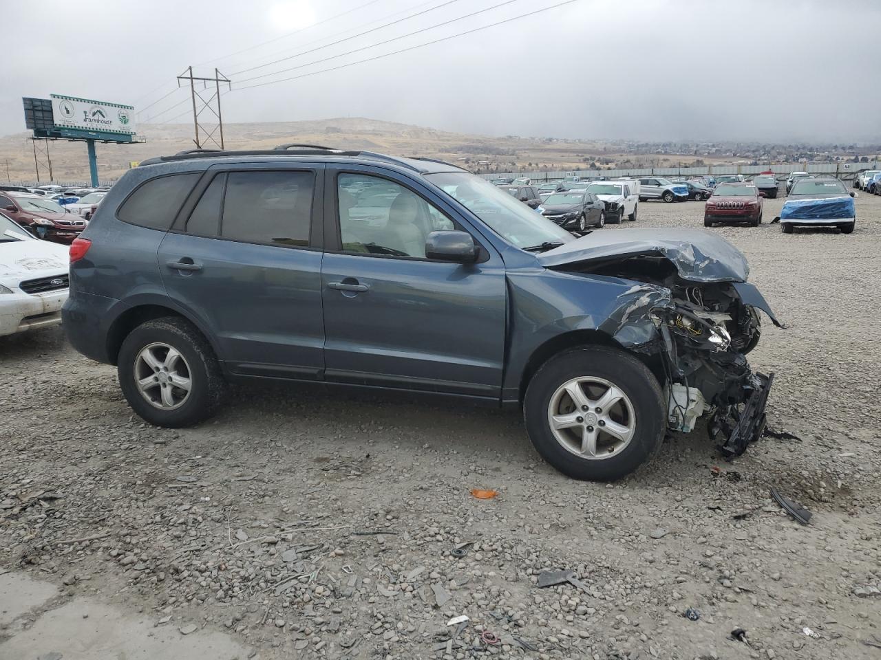 2007 Hyundai Santa Fe VIN 5NMSG73D77H056541 Copart auction photo, front end damage thumbnail 4