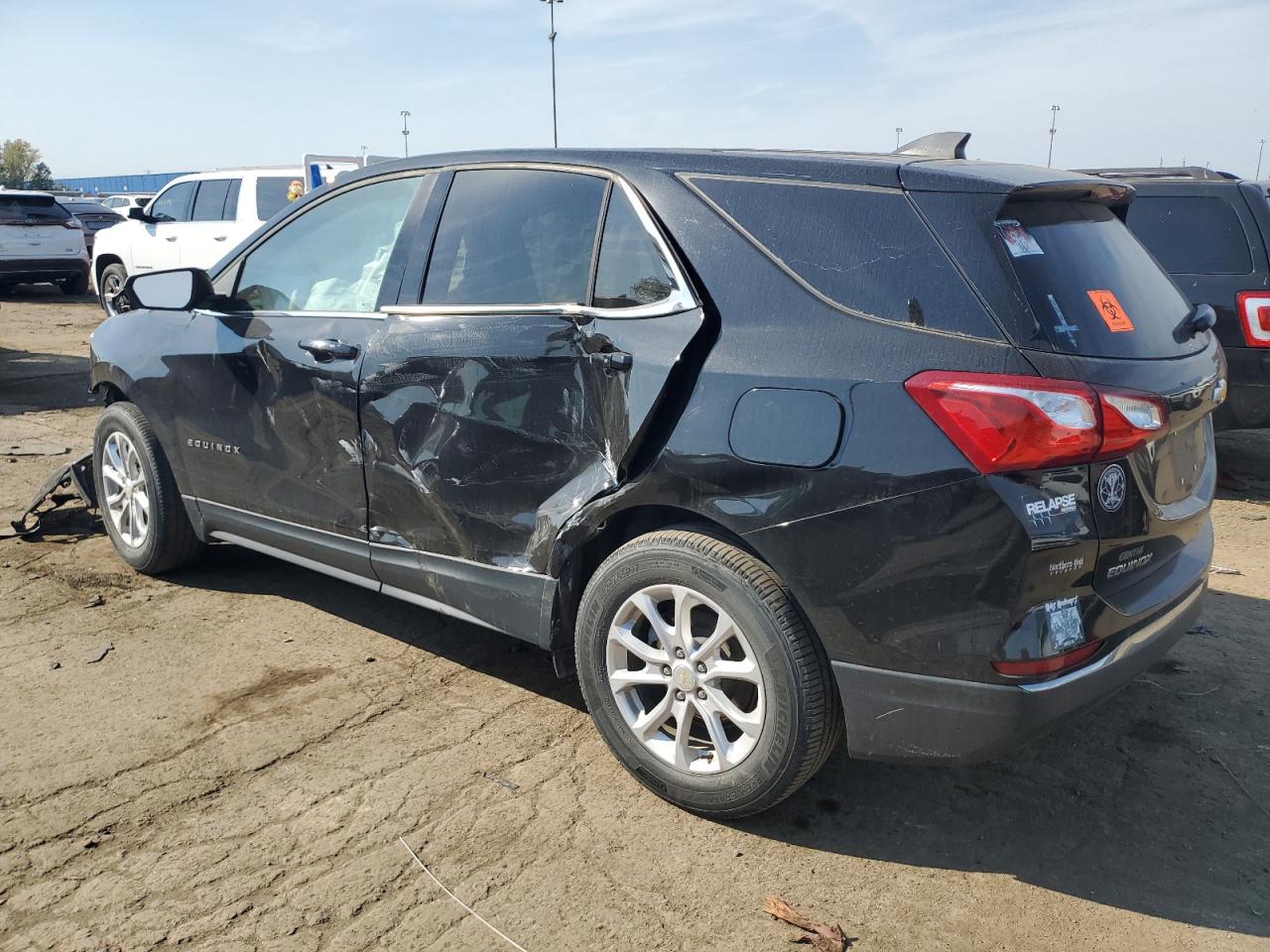 2019 Chevrolet Equinox VIN 3GNAXKEV0KL262162 Copart auction photo, front end / side damage thumbnail 2