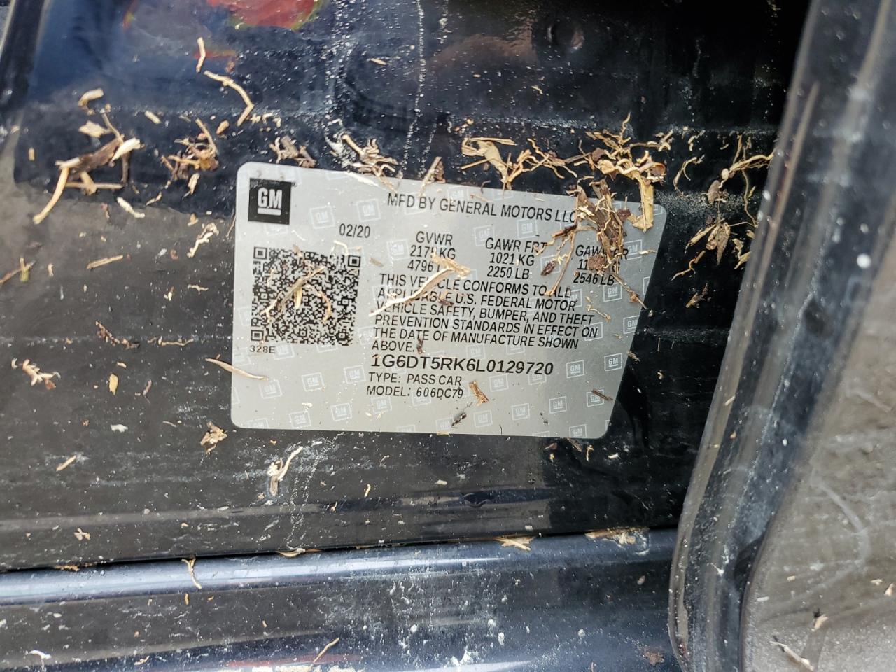 2020 Cadillac CT5 VIN 1G6DT5RK6L0129720 Copart auction photo, water/flood damage thumbnail 13