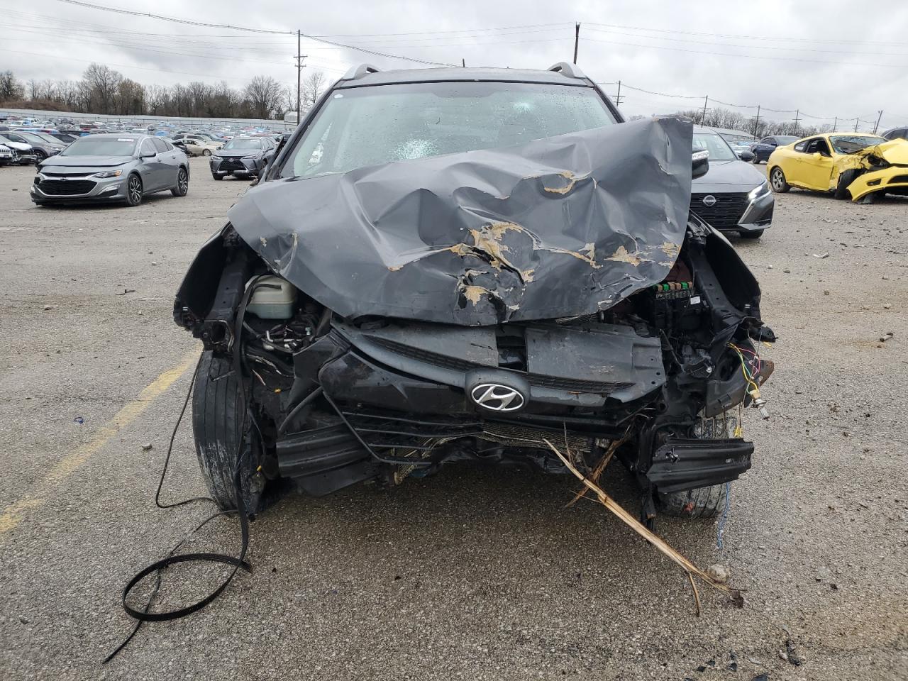 2013 Hyundai Tucson VIN KM8JUCAC6DU710498 Copart auction photo, all over damage thumbnail 5