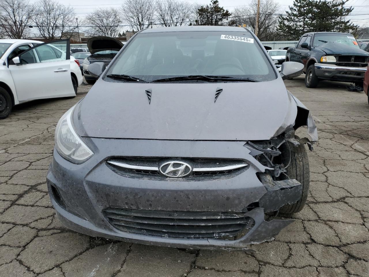 2015 Hyundai Accent VIN KMHCT4AE8FU880612 Copart auction photo, front end damage thumbnail 5