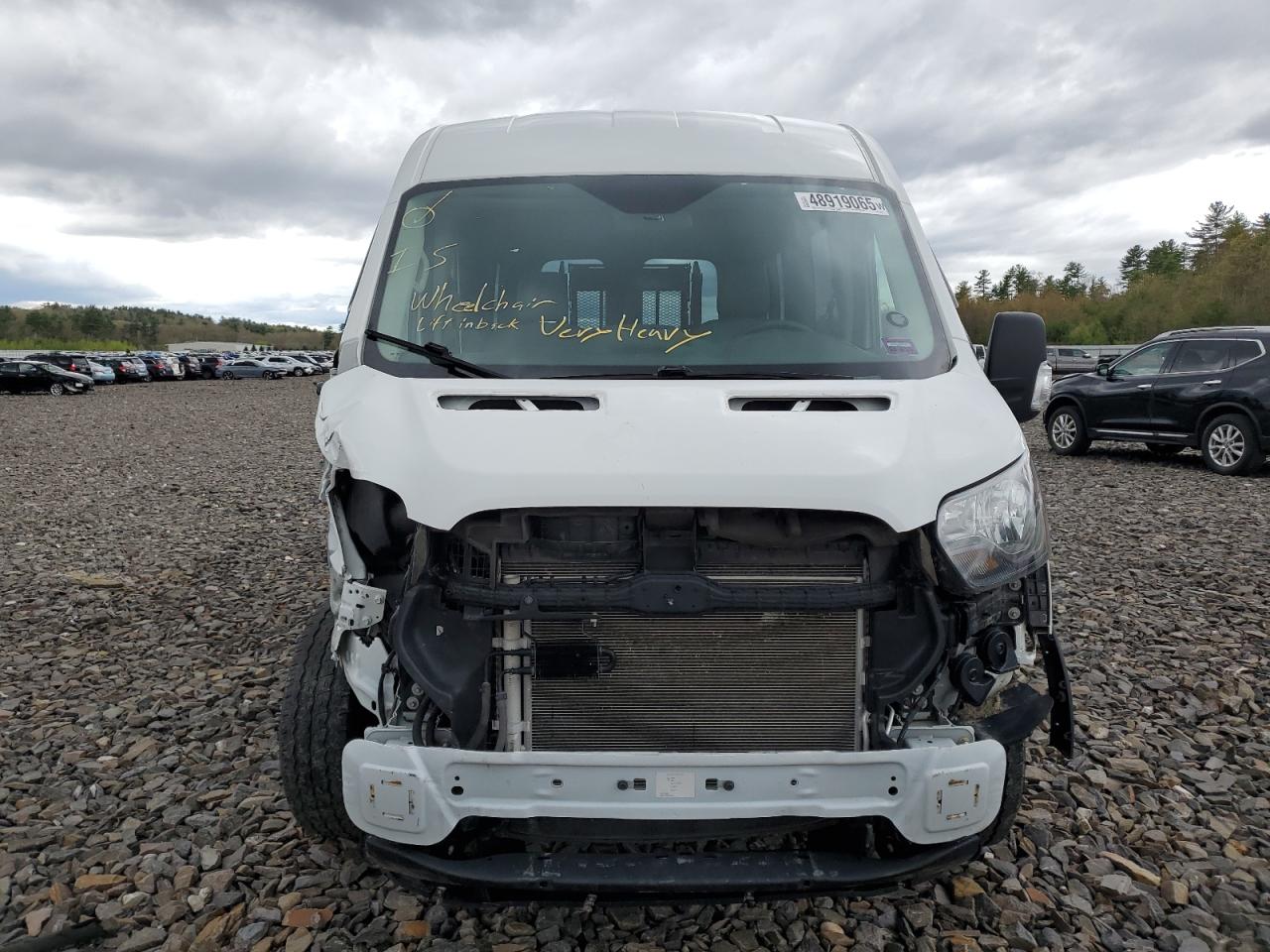 2019 Ford Transit VIN 1FDZX2CM0KKB69970 Copart auction photo, front end damage thumbnail 5