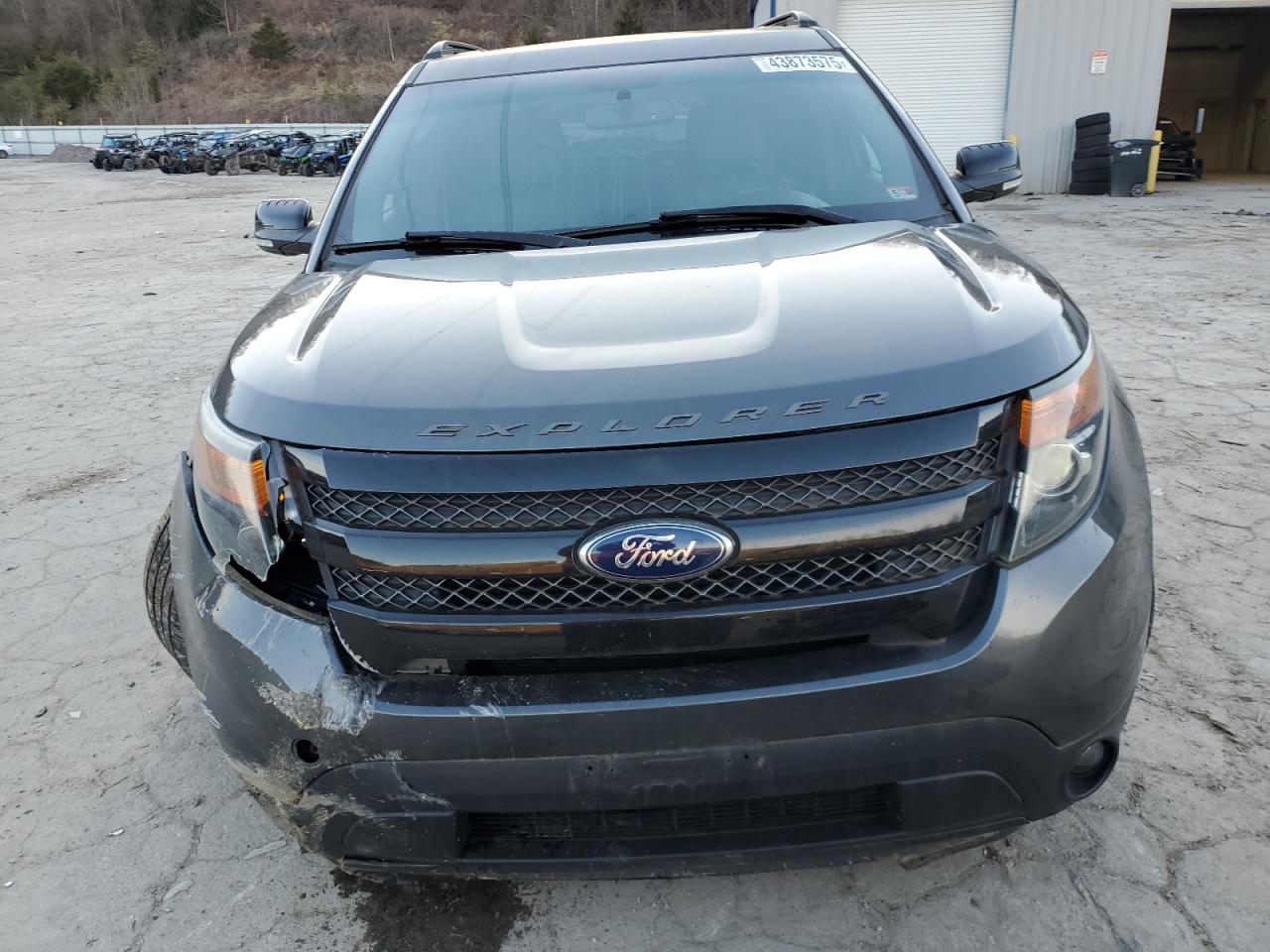 2015 Ford Explorer VIN 1FM5K8GT1FGB46448 Copart auction photo, front end / side damage thumbnail 5