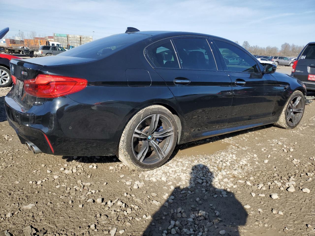2018 BMW M5 VIN WBSJF0C55JB282323 Copart auction photo, all over damage thumbnail 3