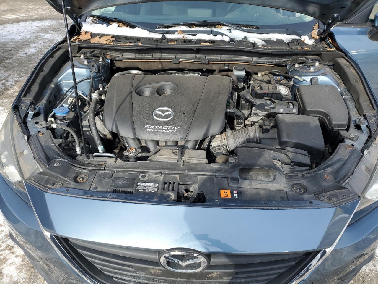 2014 Mazda 3 VIN JM1BM1K71E1205616 Copart auction photo, top/roof damage thumbnail 11
