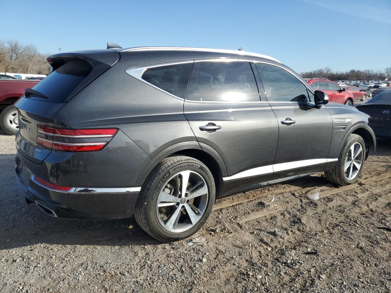 2022 Genesis Gv80 VIN KMUHBDSB6NU094756 Copart auction photo, front end / minor dent/scratches damage thumbnail 3