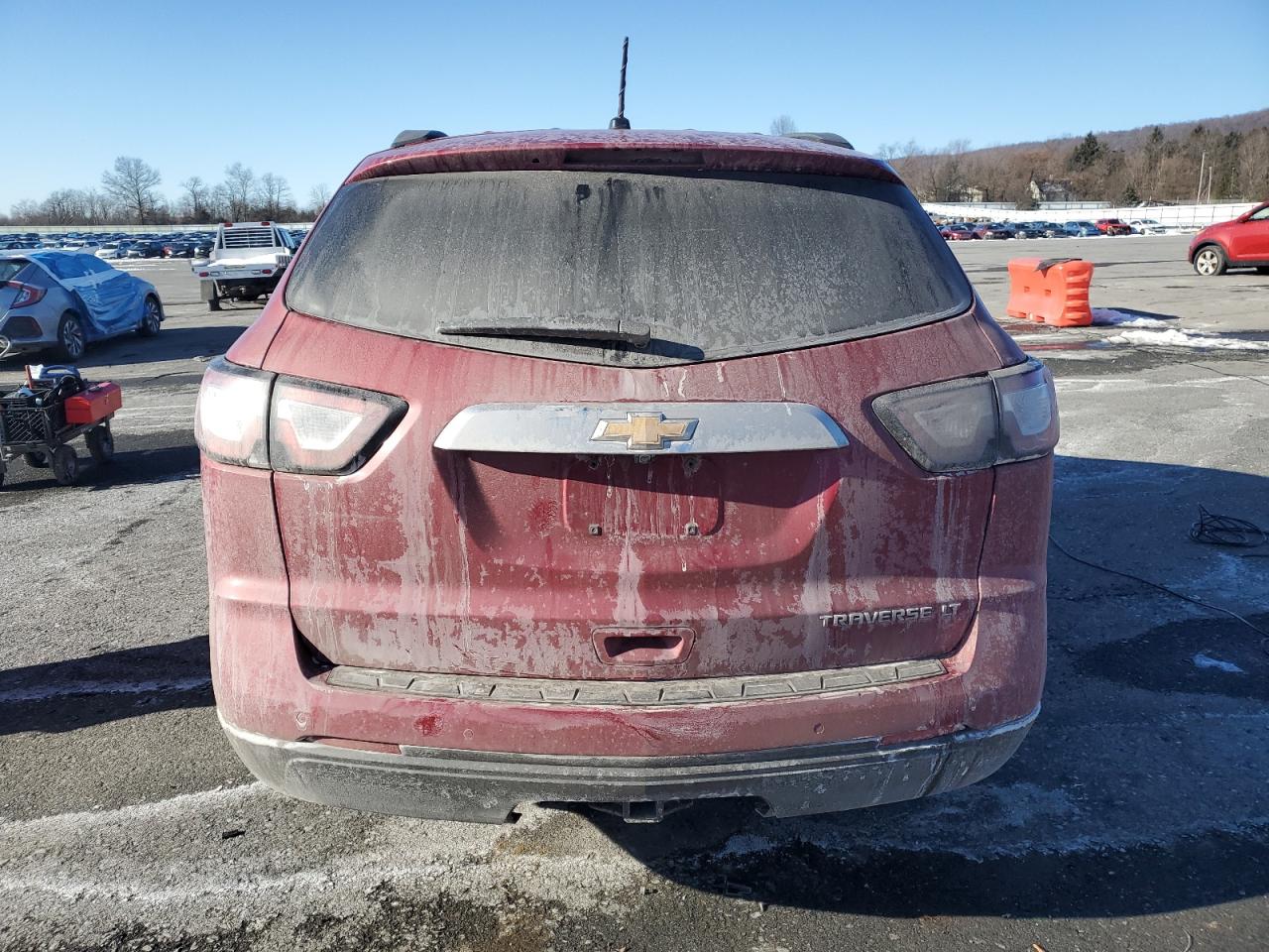 2013 Chevrolet Traverse VIN 1GNKRJKD8DJ223107 Copart auction photo, front end damage thumbnail 6