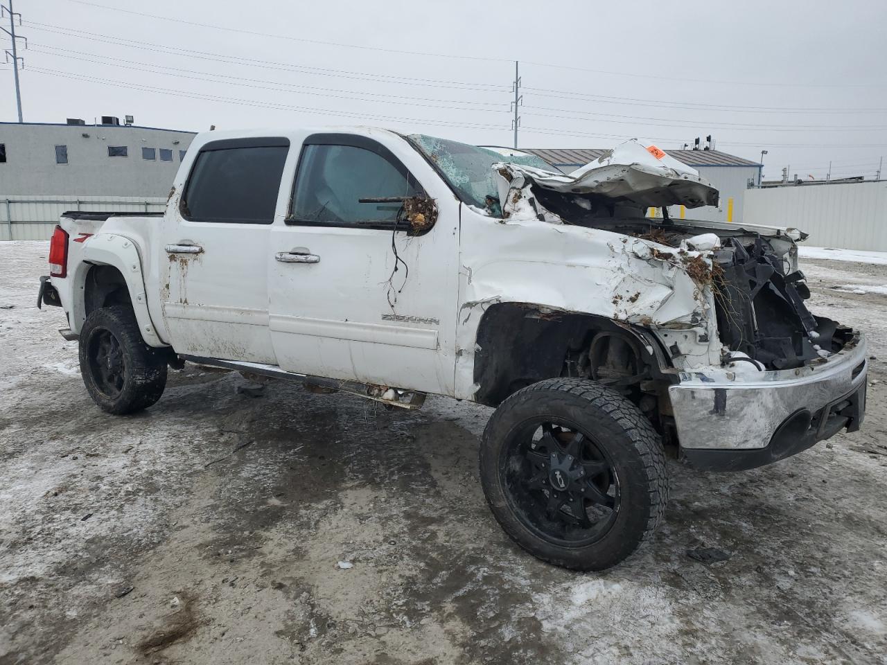 2011 GMC Sierra VIN 3GTP2VE39BG222690 Copart auction photo, all over / front end damage thumbnail 4