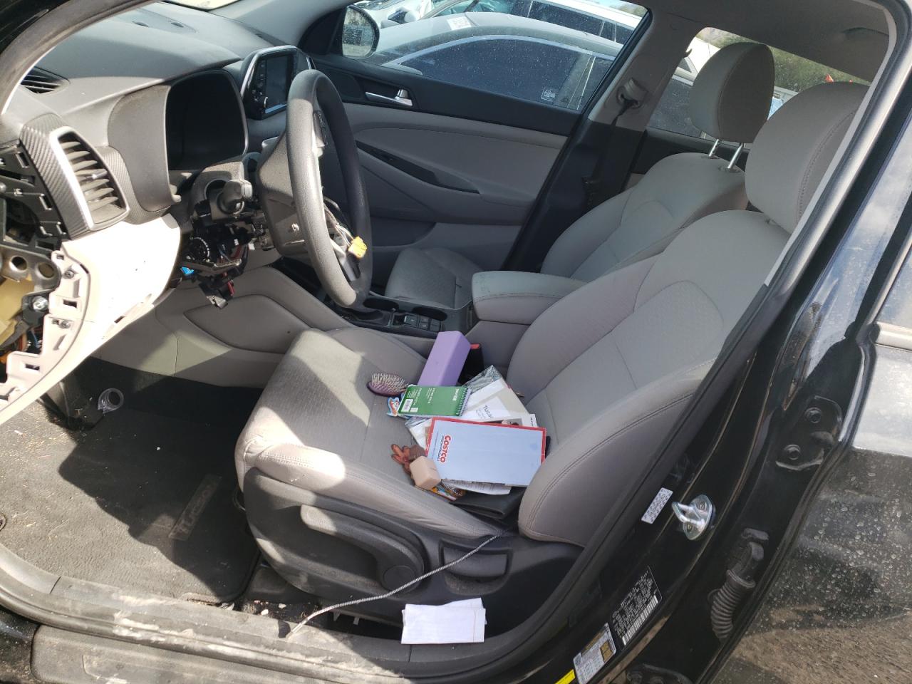 2021 Hyundai Tucson VIN KM8J23A49MU313818 Copart auction photo, rear end / vandalism damage thumbnail 7
