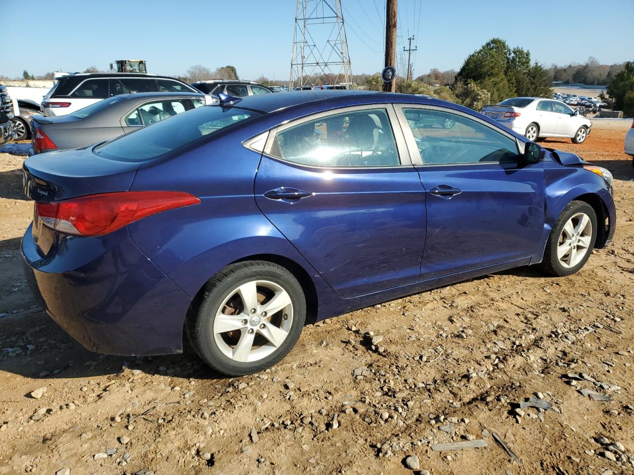 2012 Hyundai Elantra VIN 5NPDH4AE7CH062885 Copart auction photo, front end damage thumbnail 3
