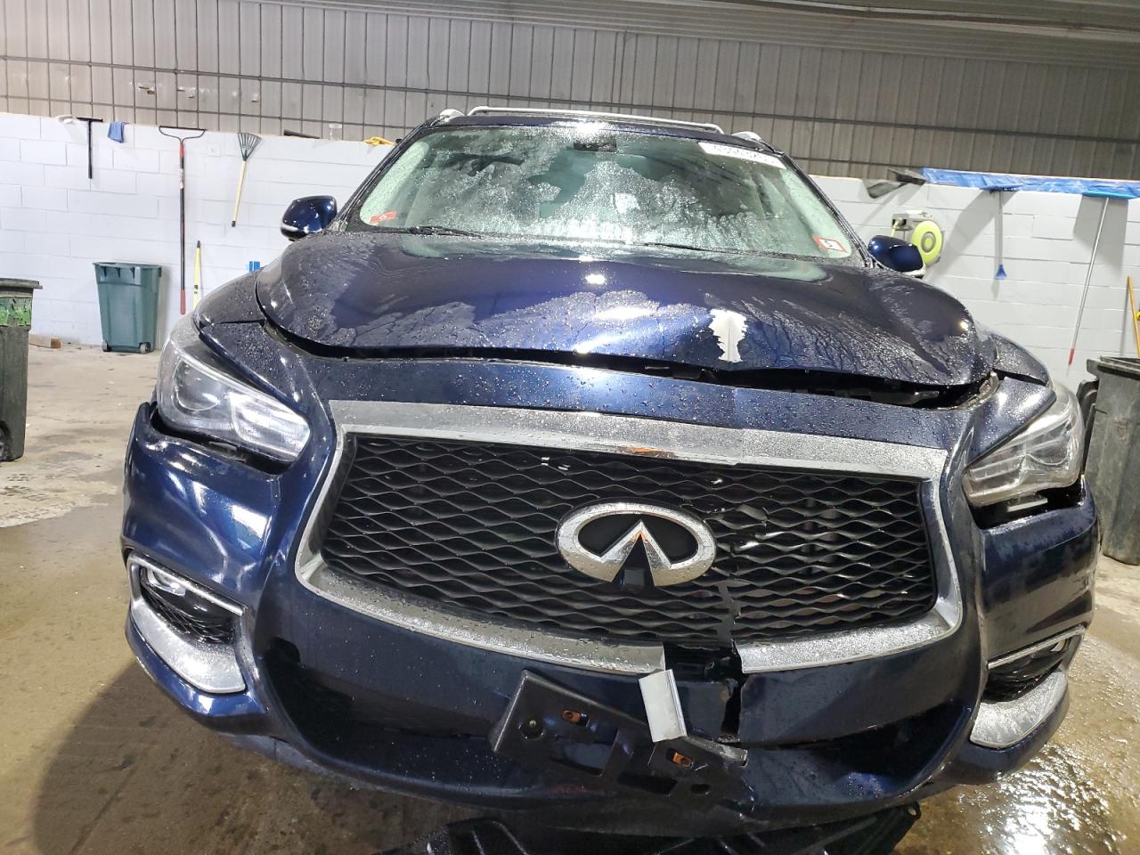 2017 Infiniti QX60 VIN 5N1DL0MM8HC546850 Copart auction photo, front end / undercarriage damage thumbnail 5