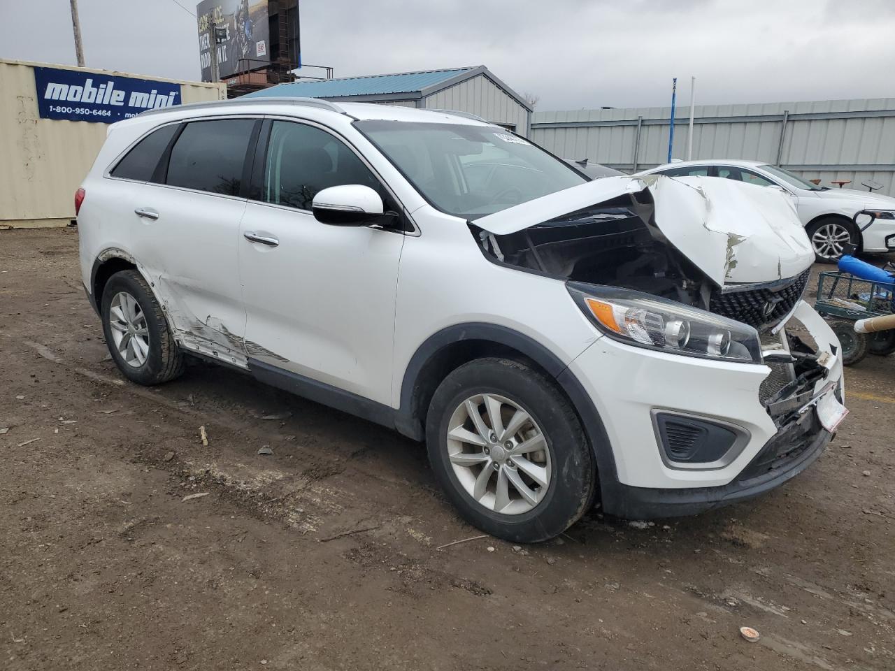2016 KIA Sorento VIN 5XYPG4A34GG104327 Copart auction photo, front end / side damage thumbnail 4