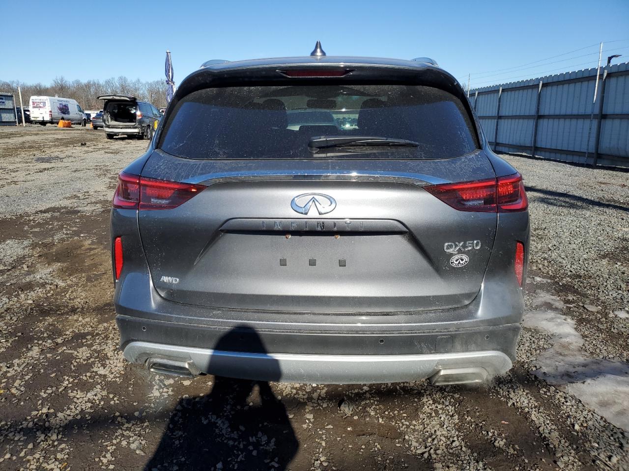 2019 Infiniti QX50 VIN 3PCAJ5M31KF143305 Copart auction photo, side damage thumbnail 6