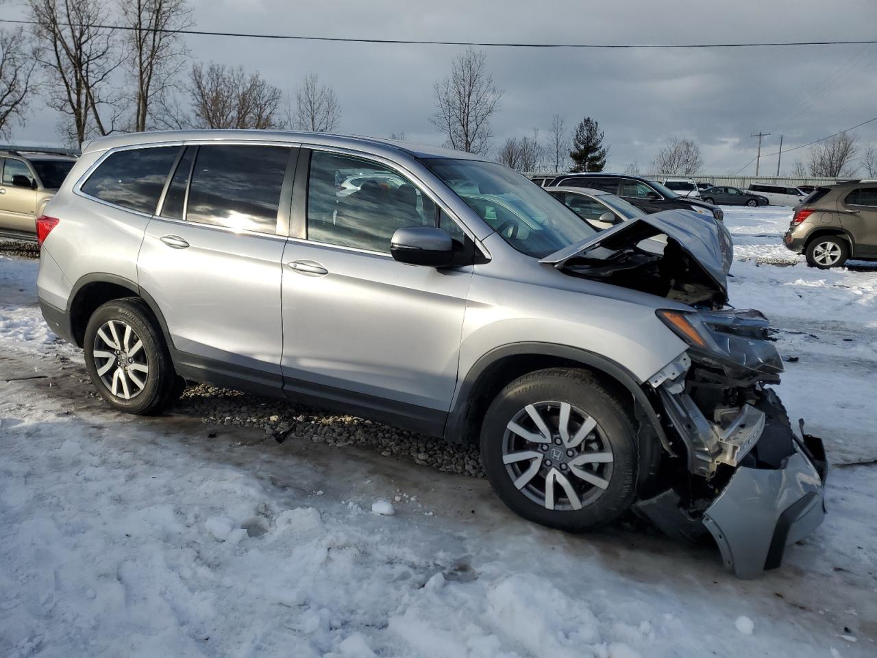 2020 Honda Pilot VIN 5FNYF6H55LB046031 Copart auction photo, front end / rear end damage thumbnail 4