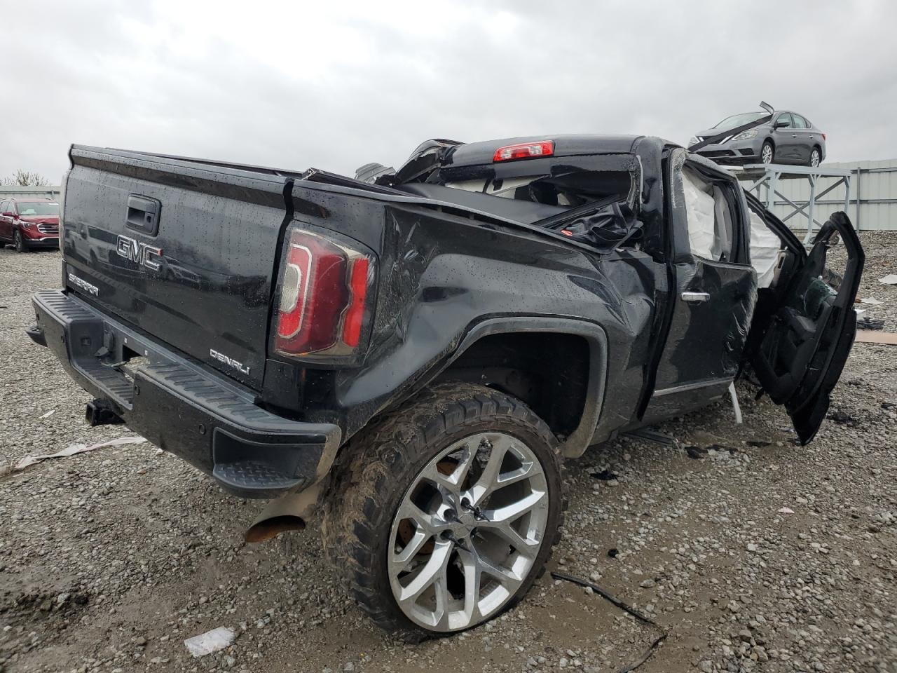 2018 GMC Sierra VIN 3GTU2PEJ3JG524682 Copart auction photo, all over damage thumbnail 3