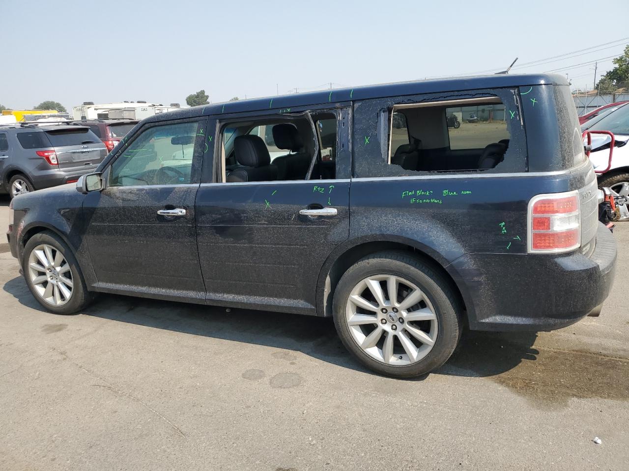2010 Ford Flex VIN 2FMHK6DCXABA29361 Copart auction photo, side damage thumbnail 2