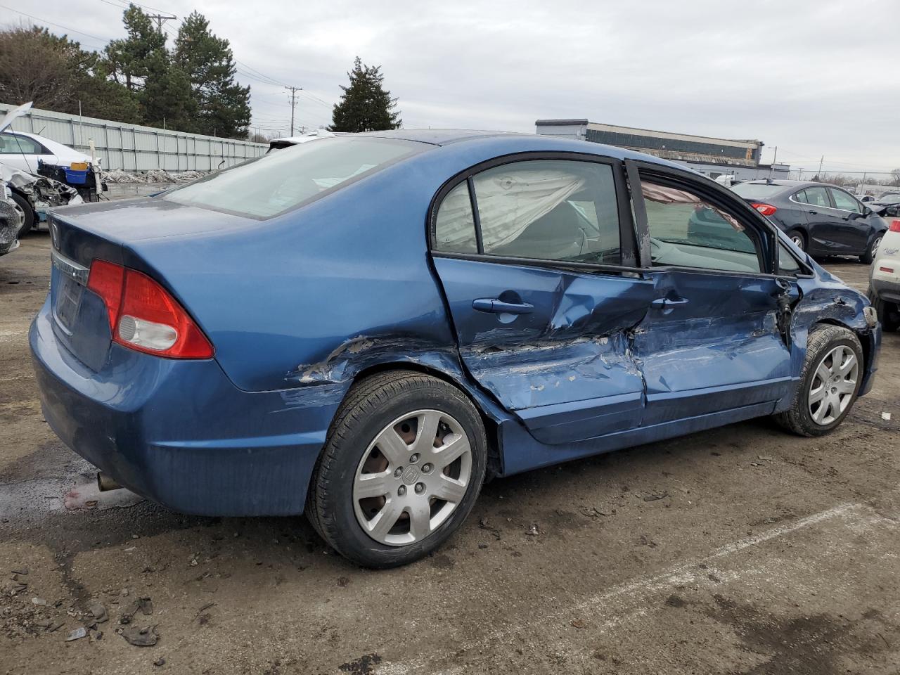 2010 Honda Civic VIN 19XFA1F50AE042242 Copart auction photo, all over damage thumbnail 3