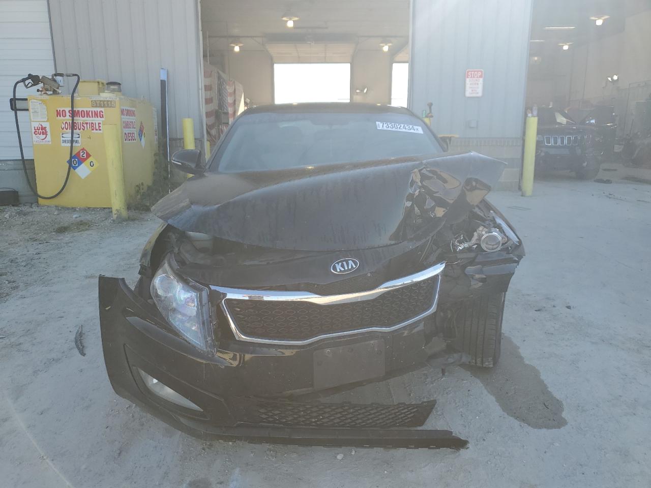 2013 KIA Optima VIN 5XXGM4A74DG195336 Copart auction photo, front end / side damage thumbnail 5