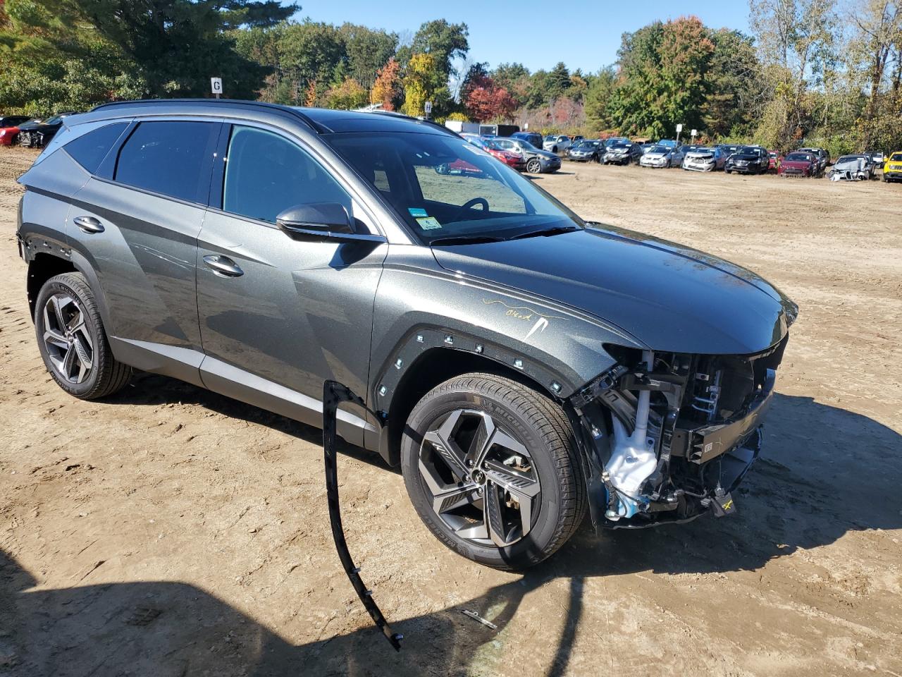 2023 Hyundai Tucson VIN 5NMJECAE6PH269342 Copart auction photo, front end / rear end damage thumbnail 4