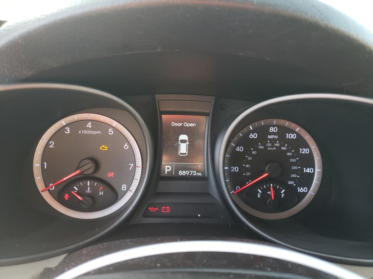 2014 Hyundai Santa Fe VIN 5XYZU3LB0EG222095 Copart auction photo, front end / mechanical damage thumbnail 9