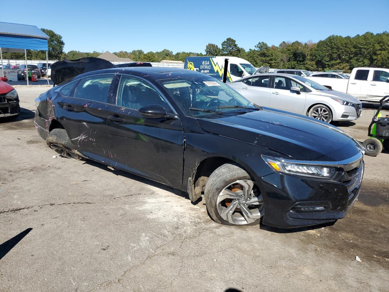 2020 Honda Accord VIN 1HGCV1F59LA022828 Copart auction photo, side / rear end damage thumbnail 4