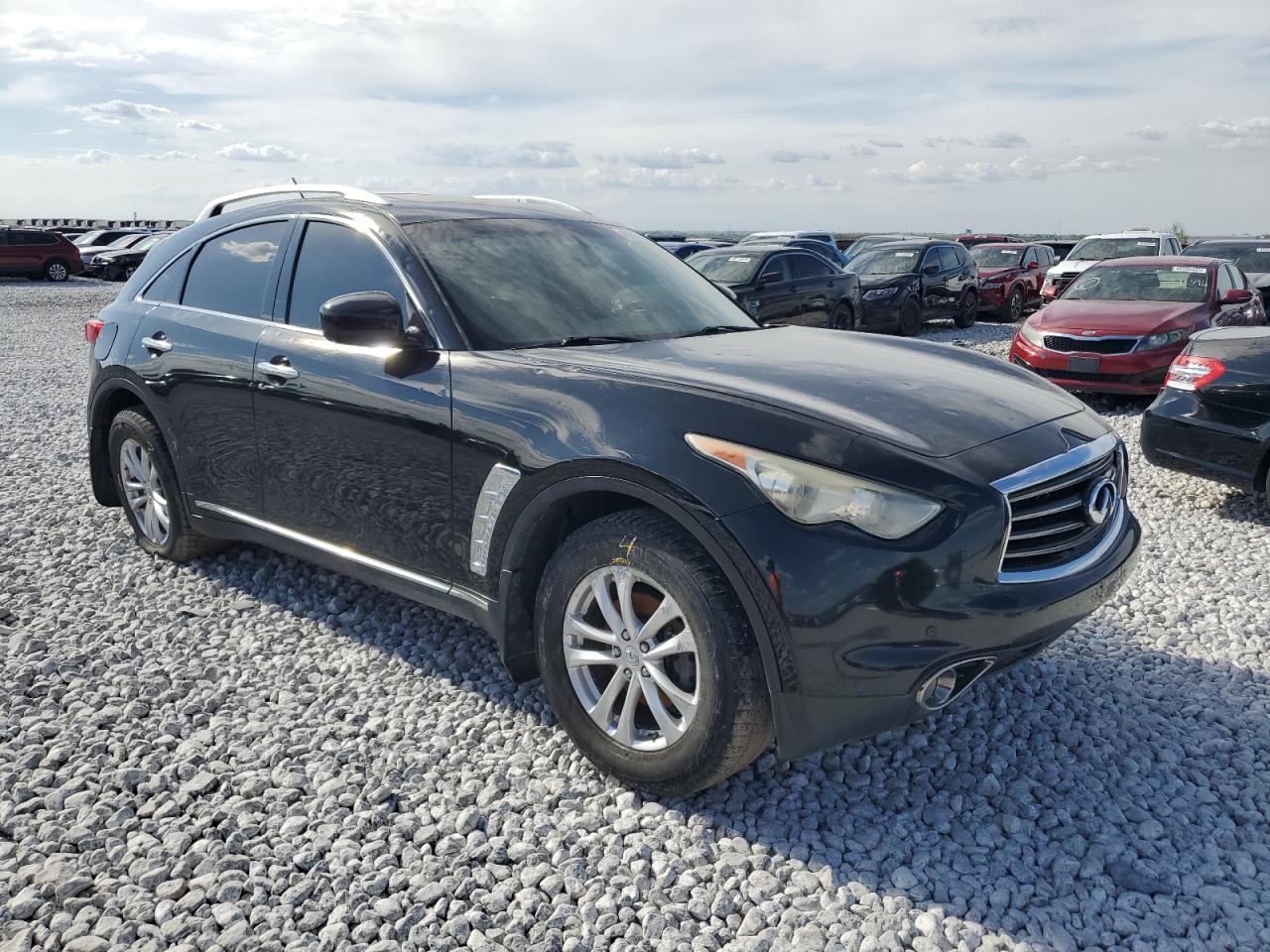 2012 Infiniti FX VIN JN8AS1MWXCM153585 Copart auction photo, side / hail damage thumbnail 4
