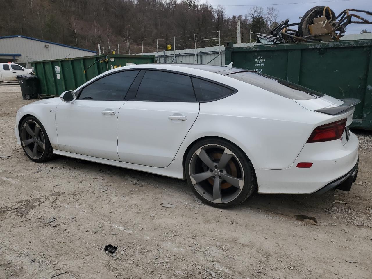 2015 Audi S7 VIN WAUW2AFC0FN035996 Copart auction photo, front end / undercarriage damage thumbnail 2