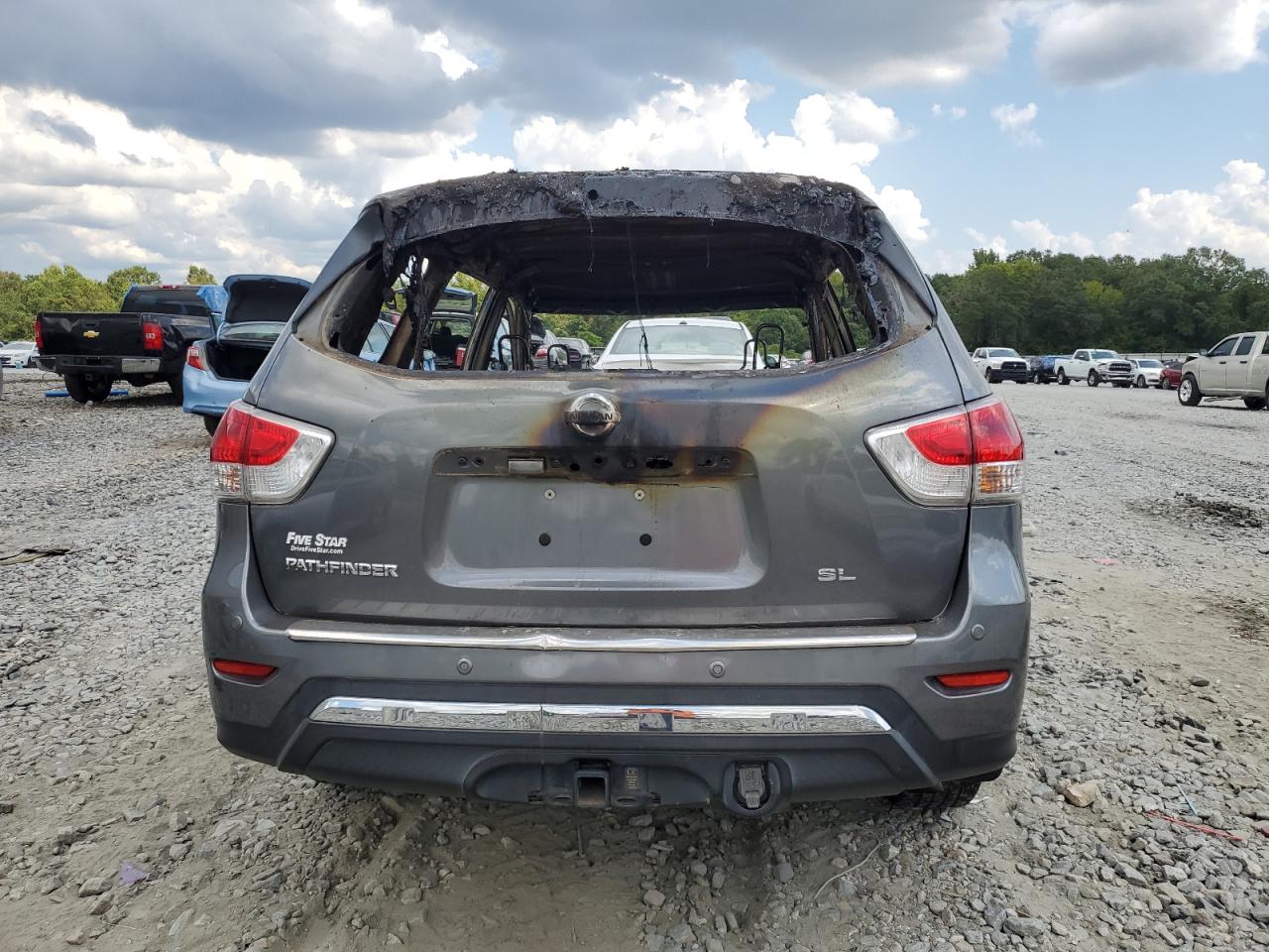 2016 Nissan Pathfinder VIN 5N1AR2MN1GC652061 Copart auction photo, burn damage thumbnail 6