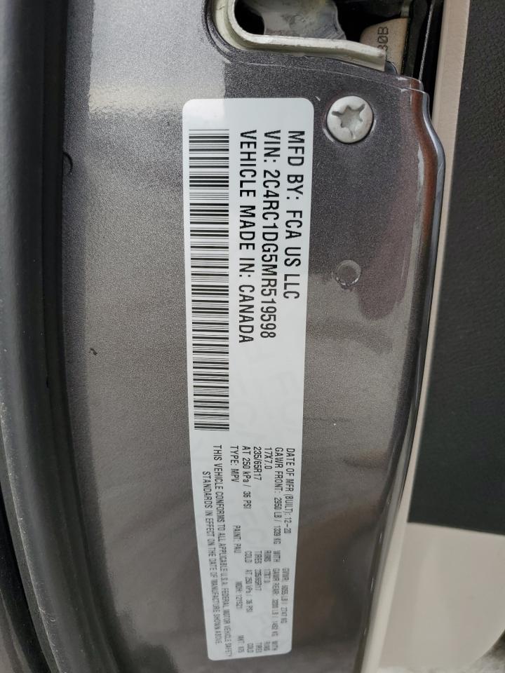 2021 Chrysler Voyager VIN 2C4RC1DG5MR519598 Copart auction photo, front end / undercarriage damage thumbnail 14