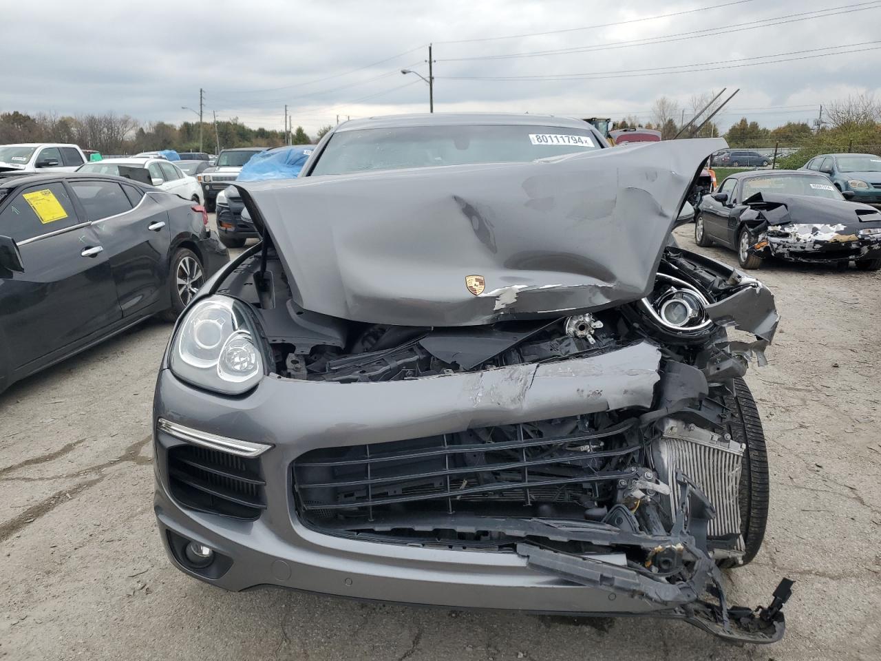 2017 Porsche Cayenne VIN WP1AB2A23HLA53729 Copart auction photo, front end / minor dent/scratches damage thumbnail 5