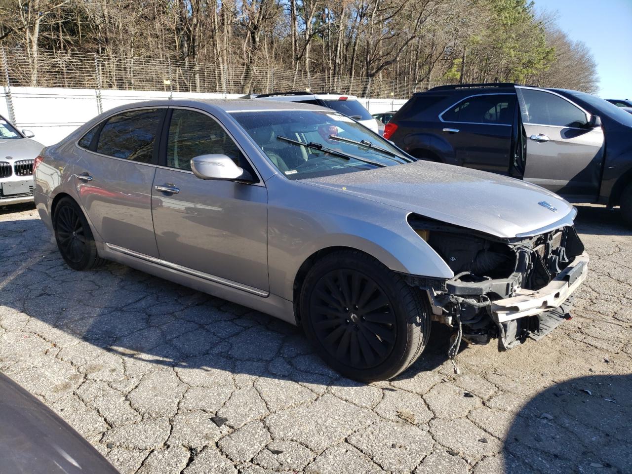 2014 Hyundai Equus VIN KMHGH4JH2EU076494 Copart auction photo, front end damage thumbnail 4