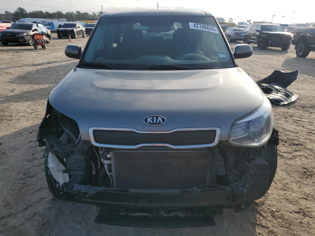 2016 KIA Soul VIN KNDJN2A24G7394475 Copart auction photo, rear end damage thumbnail 5