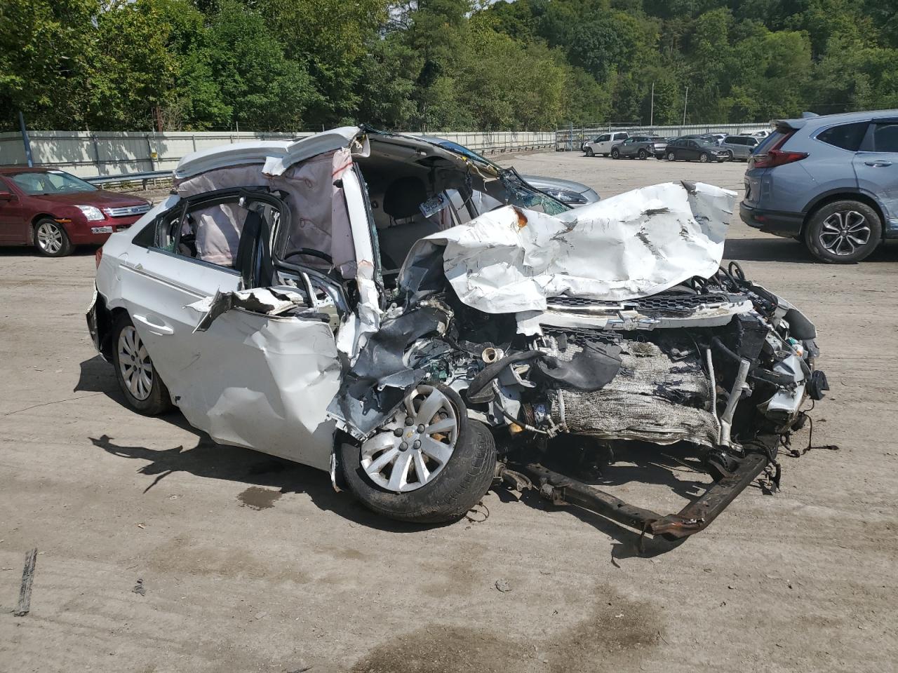 2011 Chevrolet Cruze VIN 1G1PC5SH1B7125078 Copart auction photo, all over damage thumbnail 4