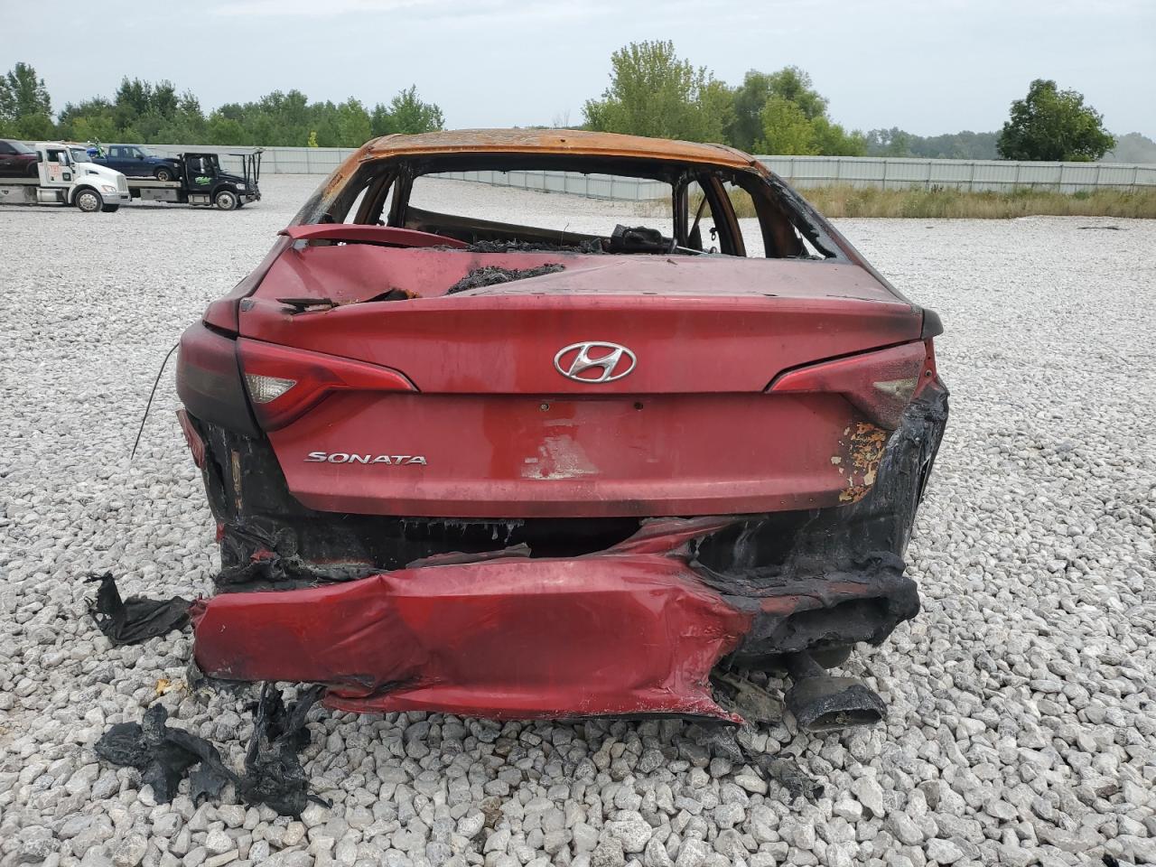 2017 Hyundai Sonata VIN 5NPE24AFXHH521669 Copart auction photo, burn damage thumbnail 6
