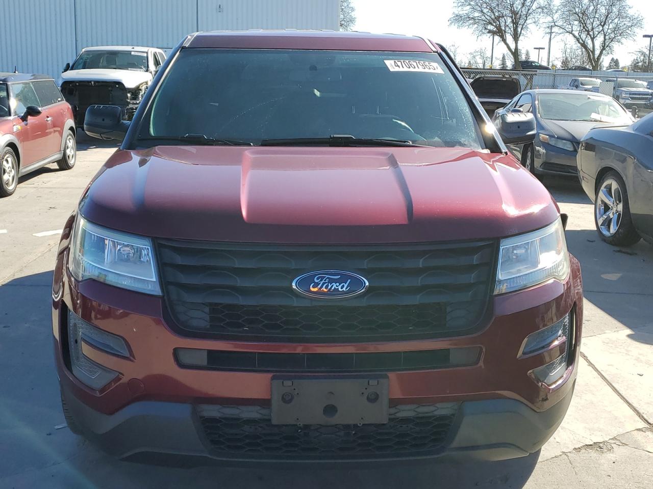 2017 Ford Explorer VIN 1FM5K8AR8HGC25440 Copart auction photo, front end / side damage thumbnail 5