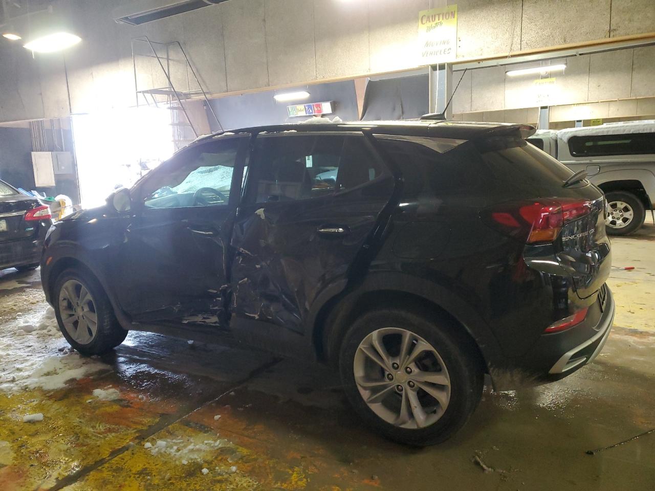 2021 Buick Encore VIN KL4MMBS25MB158693 Copart auction photo, side / minor dent/scratches damage thumbnail 2