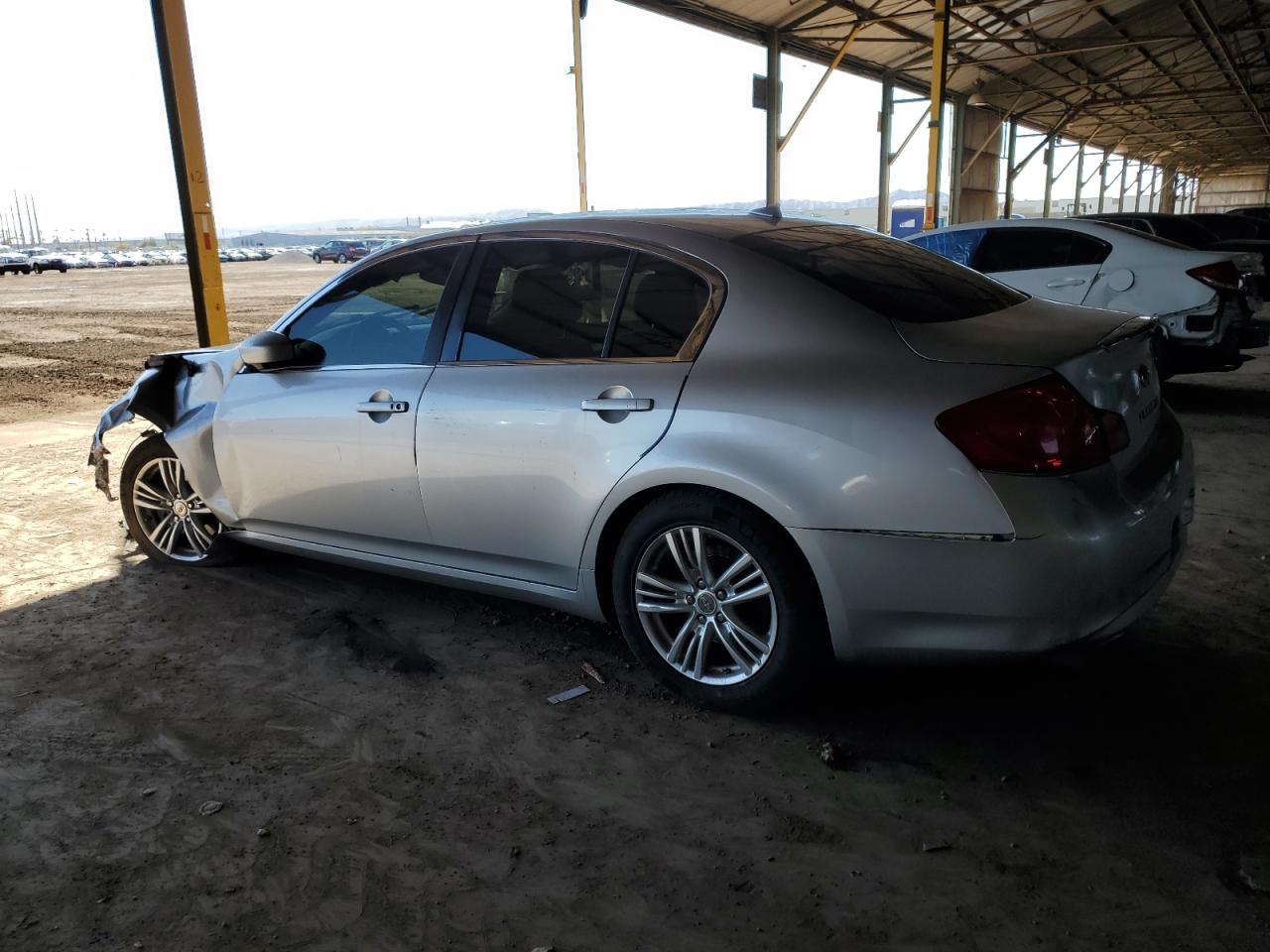 2010 Infiniti G VIN JN1CV6AP1AM402474 Copart auction photo, front end / rear end damage thumbnail 2
