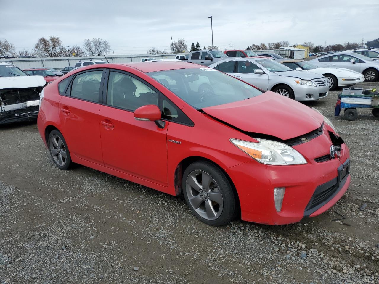 2015 Toyota Prius VIN JTDKN3DU3F0413175 Copart auction photo, front end damage thumbnail 4