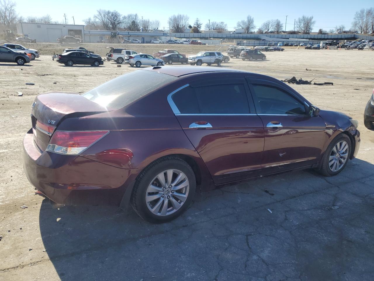 2011 Honda Accord VIN 1HGCP3F80BA012686 Copart auction photo, all over damage thumbnail 3