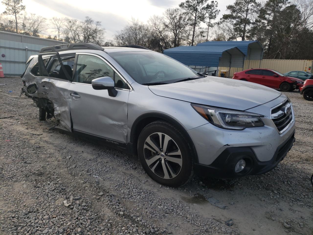 2019 Subaru Outback VIN 4S4BSANC2K3264099 Copart auction photo, rear end / side damage thumbnail 4