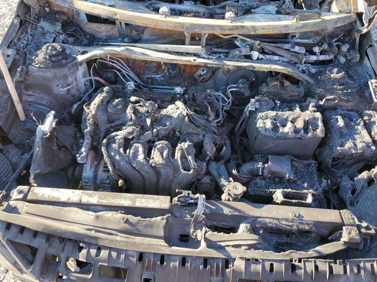 2019 Hyundai Accent VIN 3KPC24A37KE058625 Copart auction photo, vandalism / burn damage thumbnail 11