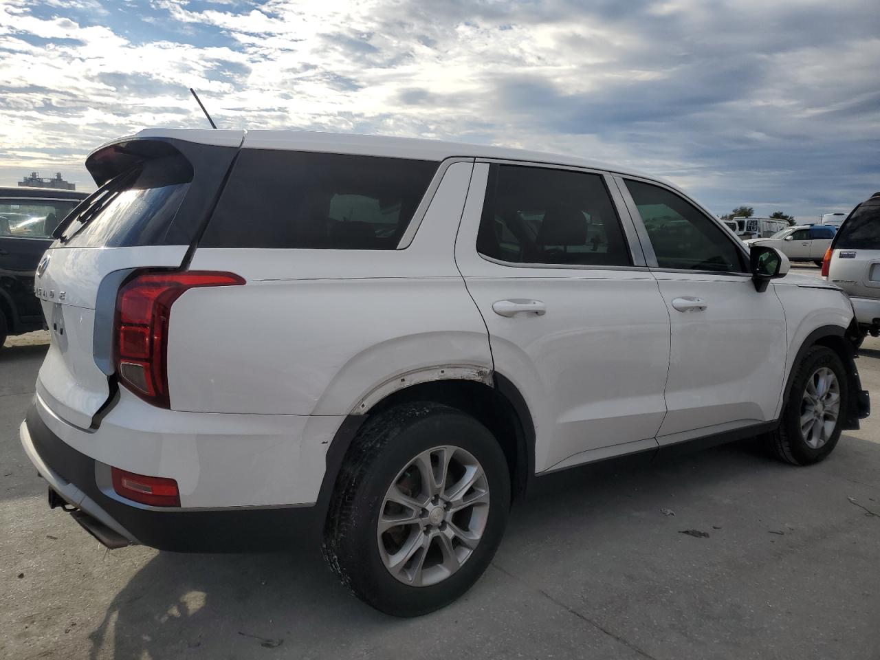 2020 Hyundai Palisade VIN KM8R14HE0LU073518 Copart auction photo, front end / rear end damage thumbnail 3